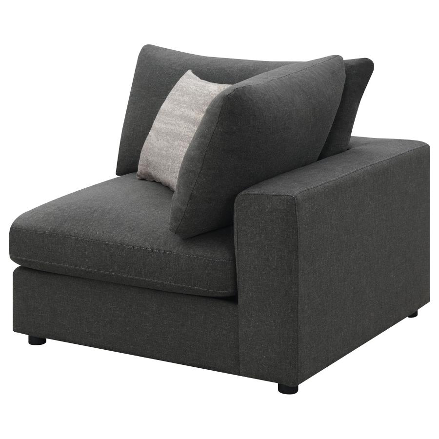 (image for) Serene Upholstered Corner Charcoal