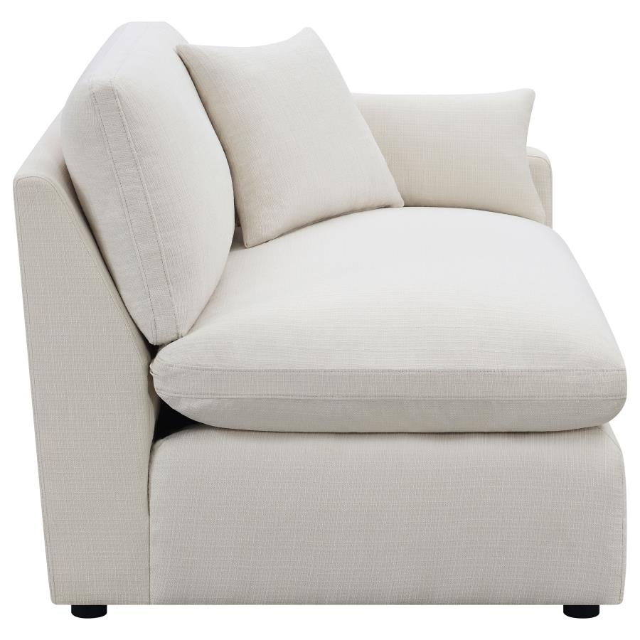 (image for) Hobson Upholstered LAF Chair Ivory