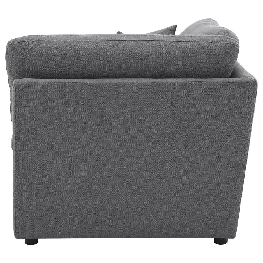 (image for) Hobson Upholstered Corner Charcoal