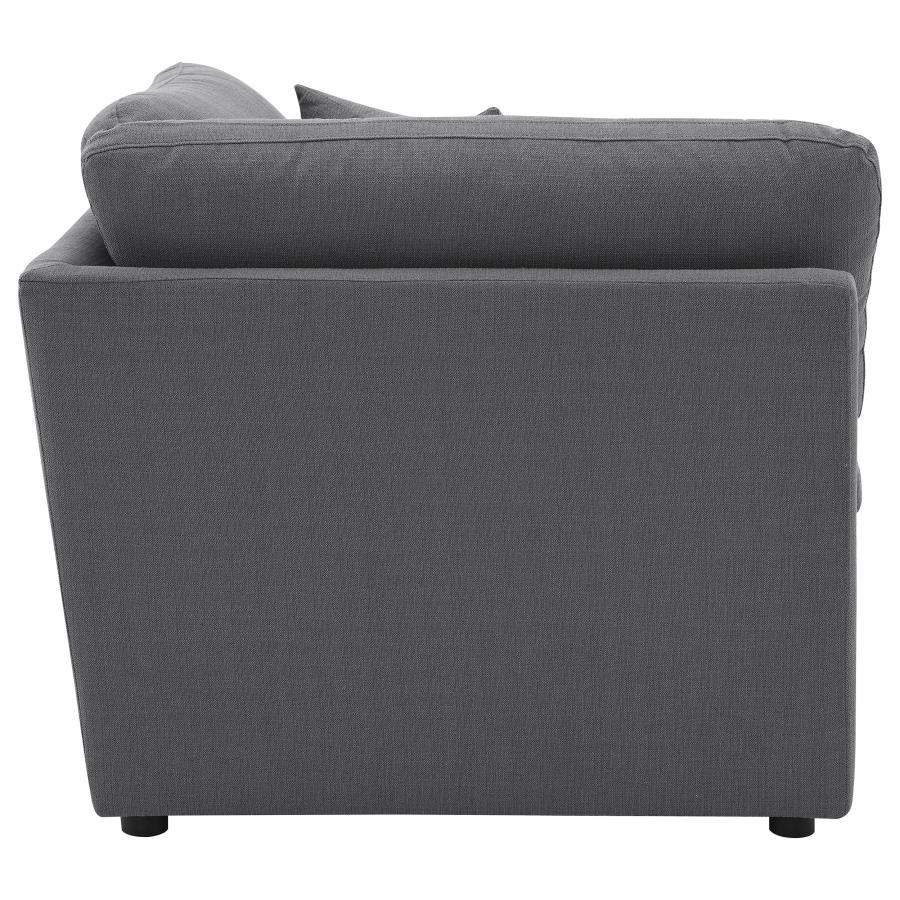 (image for) Hobson Upholstered Corner Charcoal