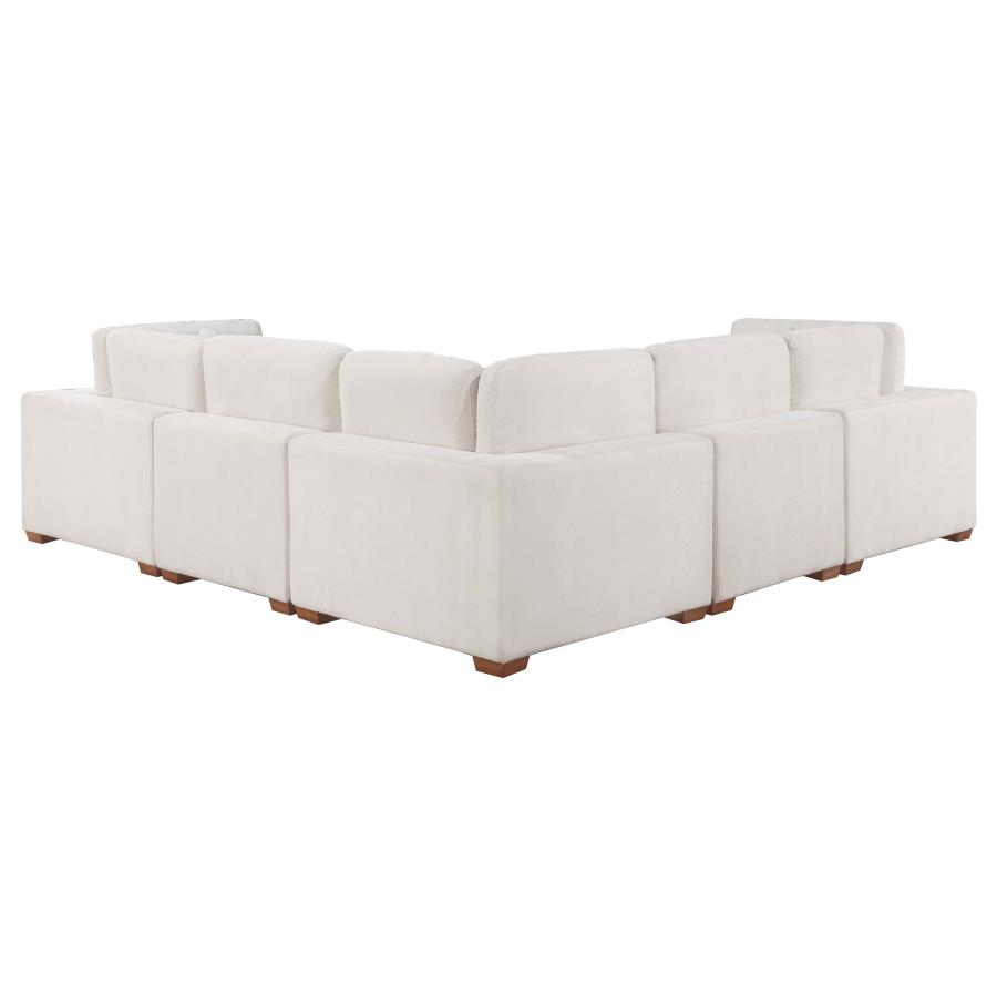 (image for) Lakeview 6-piece Upholstered Modular Sectional Sofa Ivory