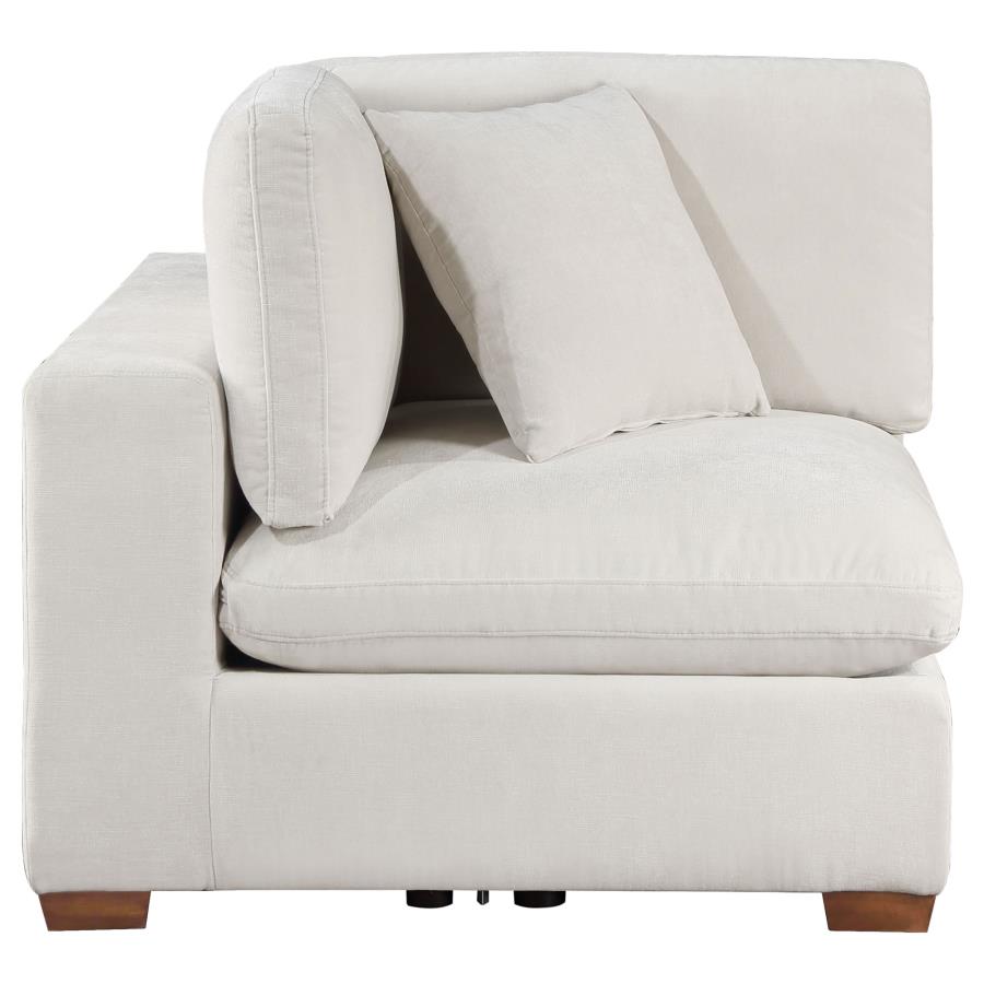 (image for) Lakeview Upholstered Corner Chair Ivory