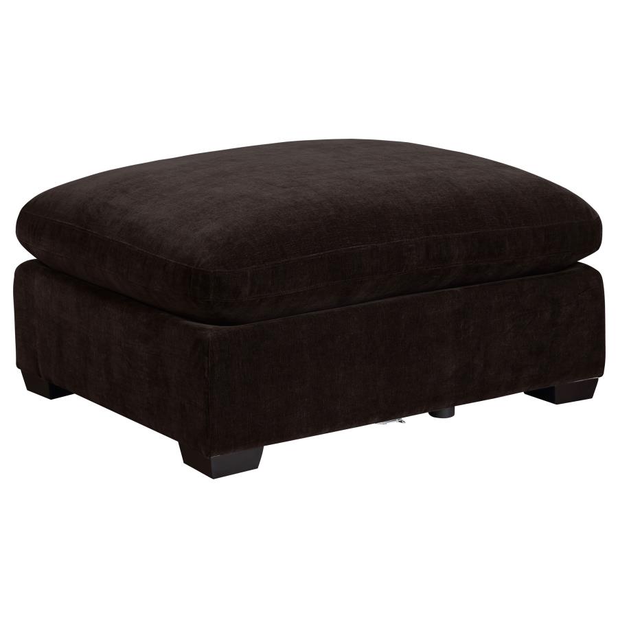 (image for) Lakeview Rectangular Upholstered Ottoman Dark Chocolate