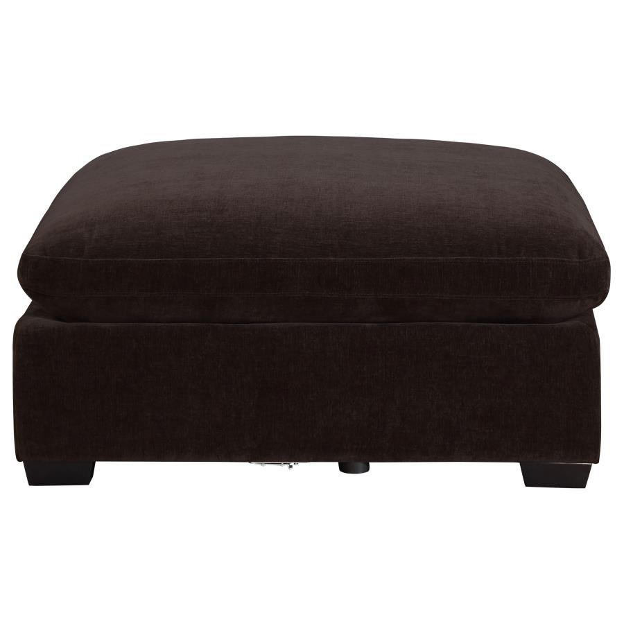 (image for) Lakeview Rectangular Upholstered Ottoman Dark Chocolate