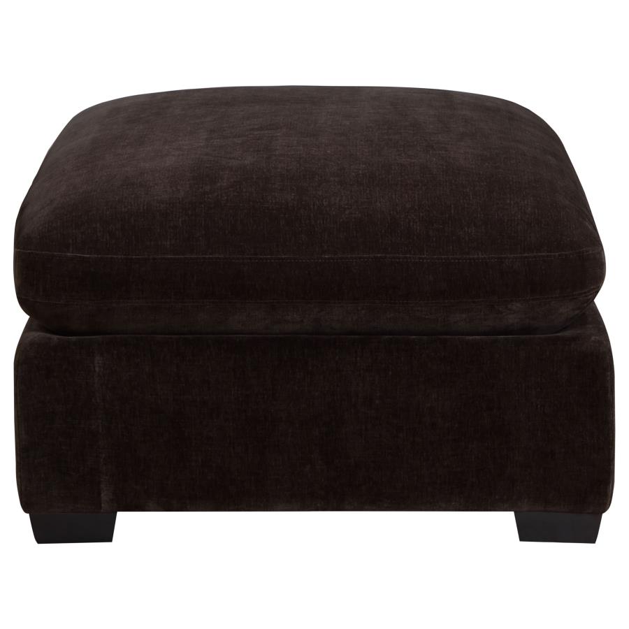 (image for) Lakeview Rectangular Upholstered Ottoman Dark Chocolate