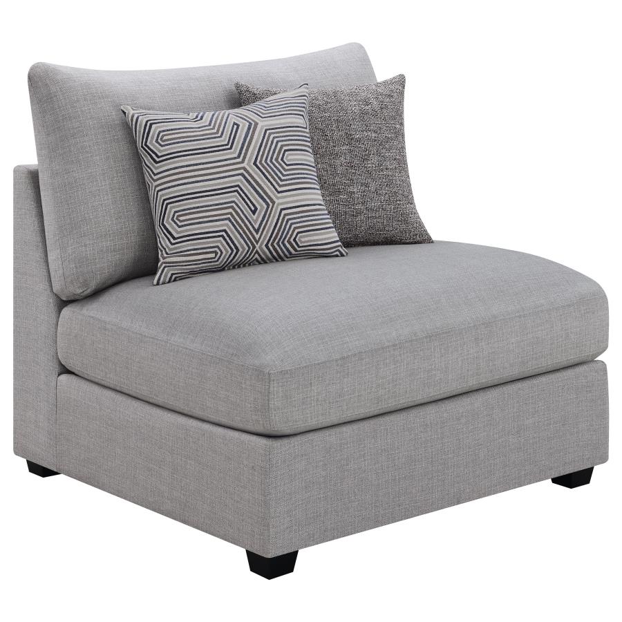 (image for) Cambria 4-piece Upholstered Modular Sectional Sofa Grey