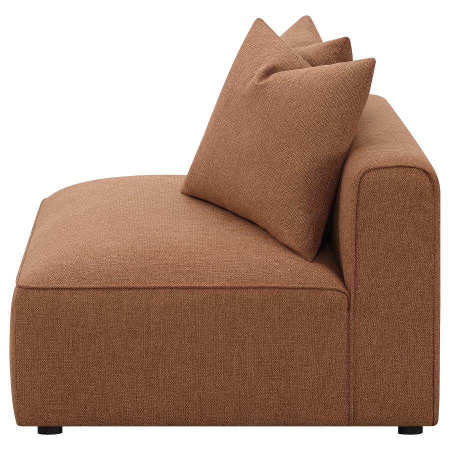 (image for) Jennifer Upholstered Armless Chair Terracotta