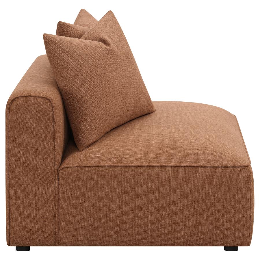 (image for) Jennifer Upholstered Armless Chair Terracotta