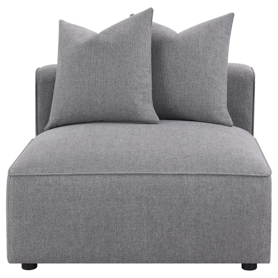 (image for) Jennifer Upholstered Armless Chair Grey