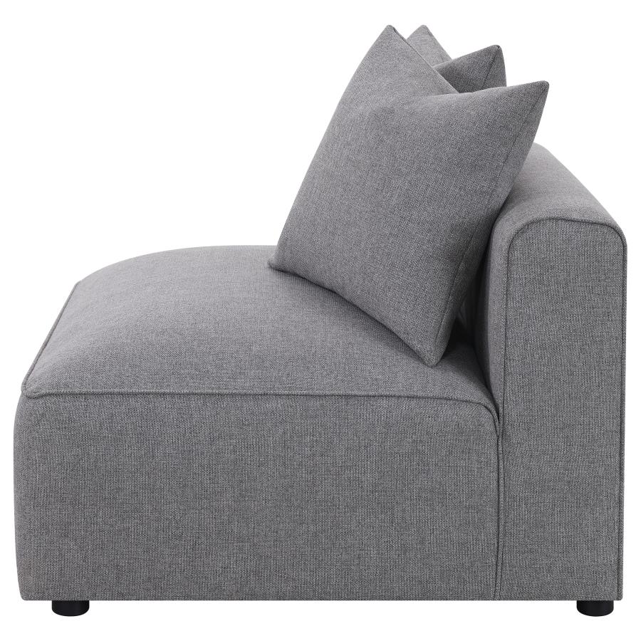 (image for) Jennifer Upholstered Armless Chair Grey