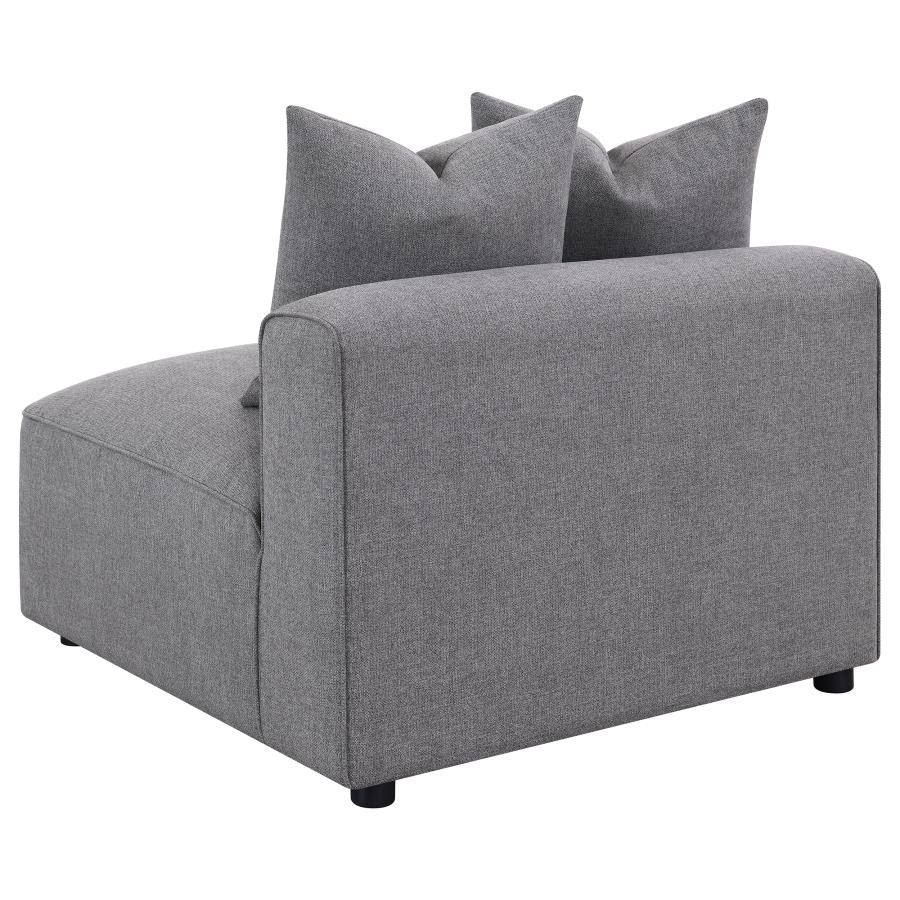 (image for) Jennifer Upholstered Armless Chair Grey