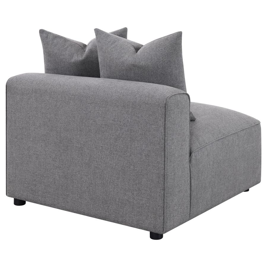 (image for) Jennifer Upholstered Armless Chair Grey