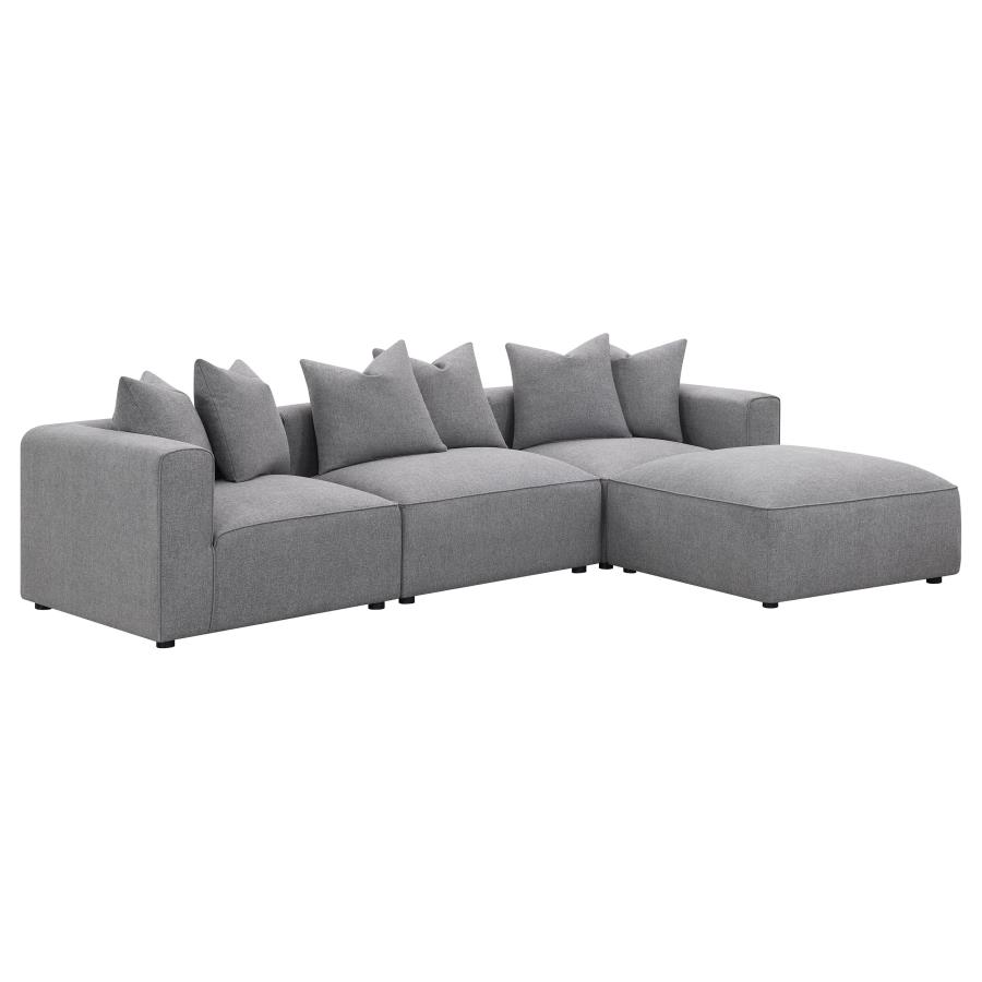 (image for) Jennifer Upholstered Armless Chair Grey