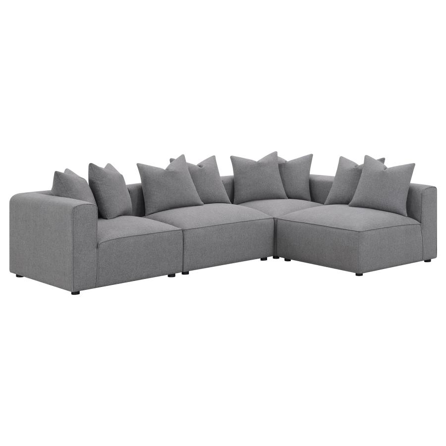 (image for) Jennifer Upholstered Armless Chair Grey