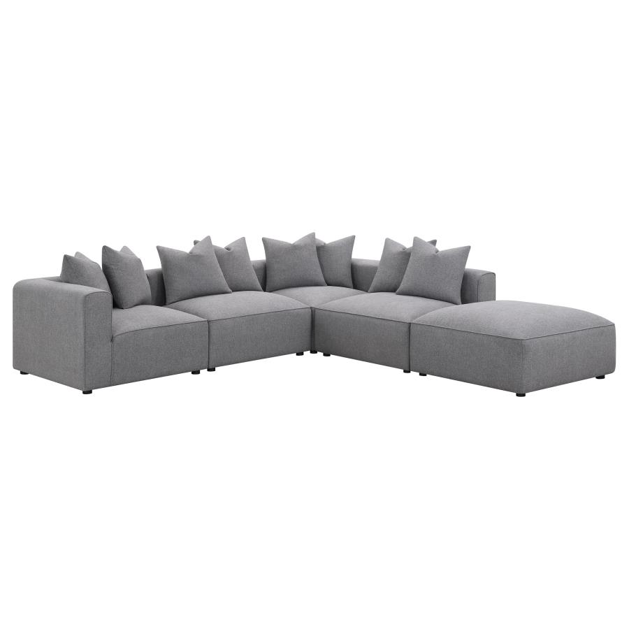 (image for) Jennifer Upholstered Armless Chair Grey