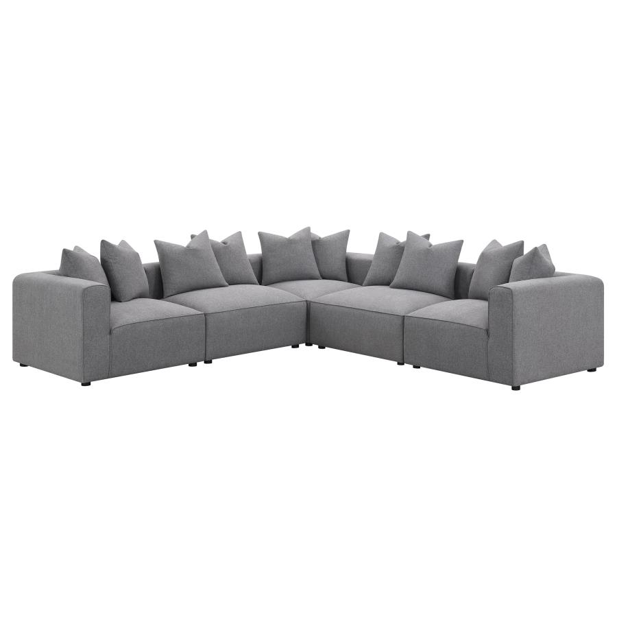 (image for) Jennifer Upholstered Armless Chair Grey