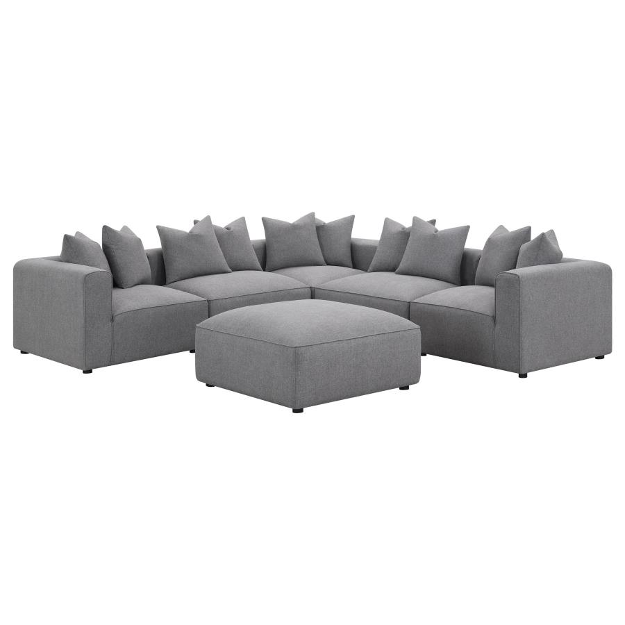 (image for) Jennifer Upholstered Armless Chair Grey