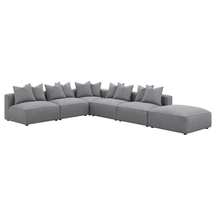 (image for) Jennifer Upholstered Armless Chair Grey