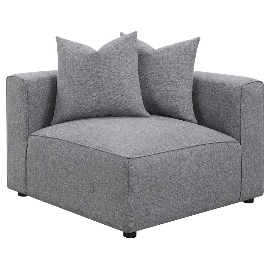 (image for) Jennifer Upholstered Corner Chair Grey