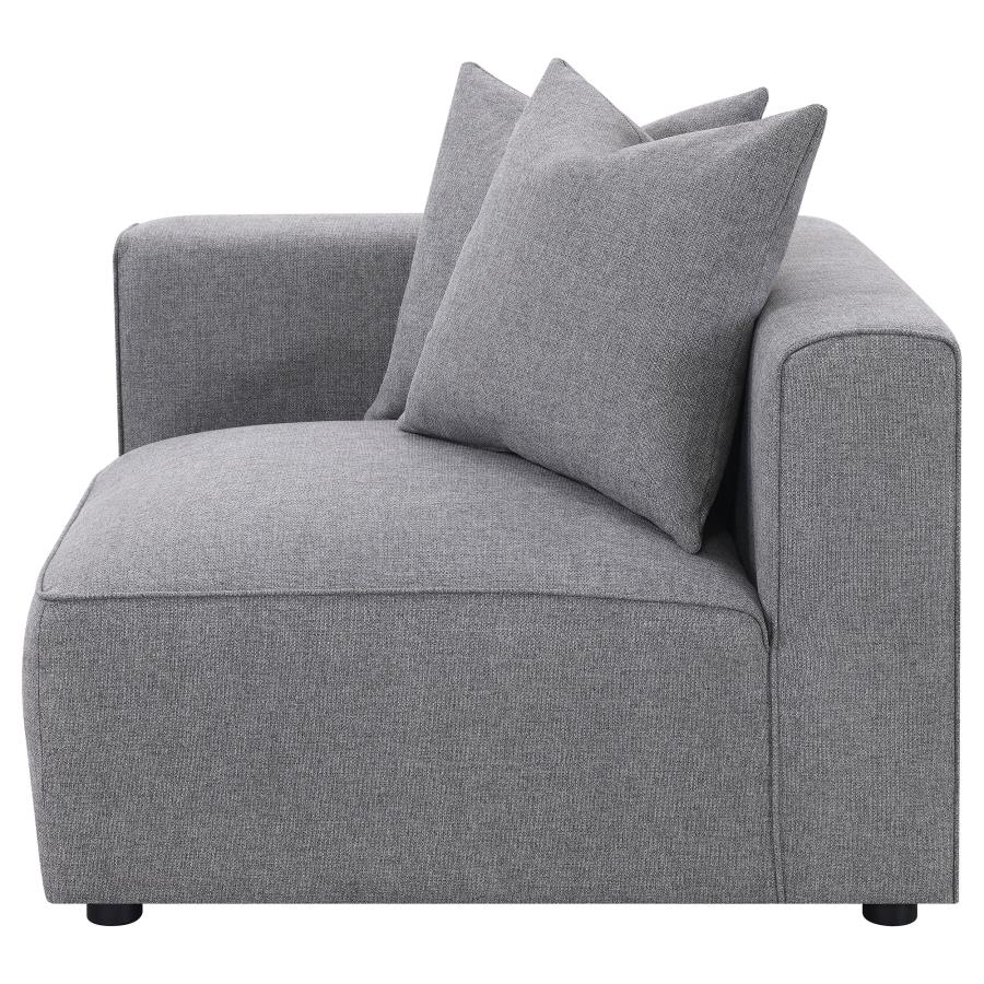 (image for) Jennifer Upholstered Corner Chair Grey