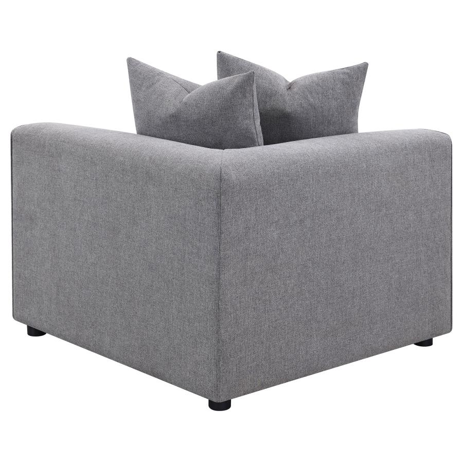 (image for) Jennifer Upholstered Corner Chair Grey