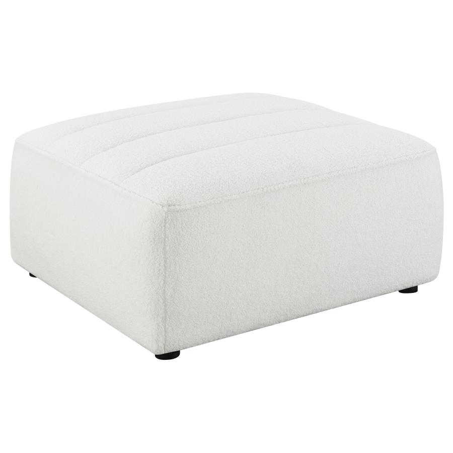 (image for) Sunny Square Upholstered Ottoman Natural