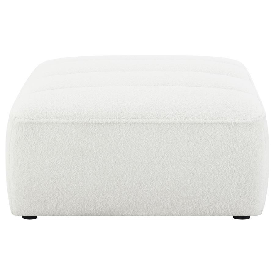 (image for) Sunny Square Upholstered Ottoman Natural