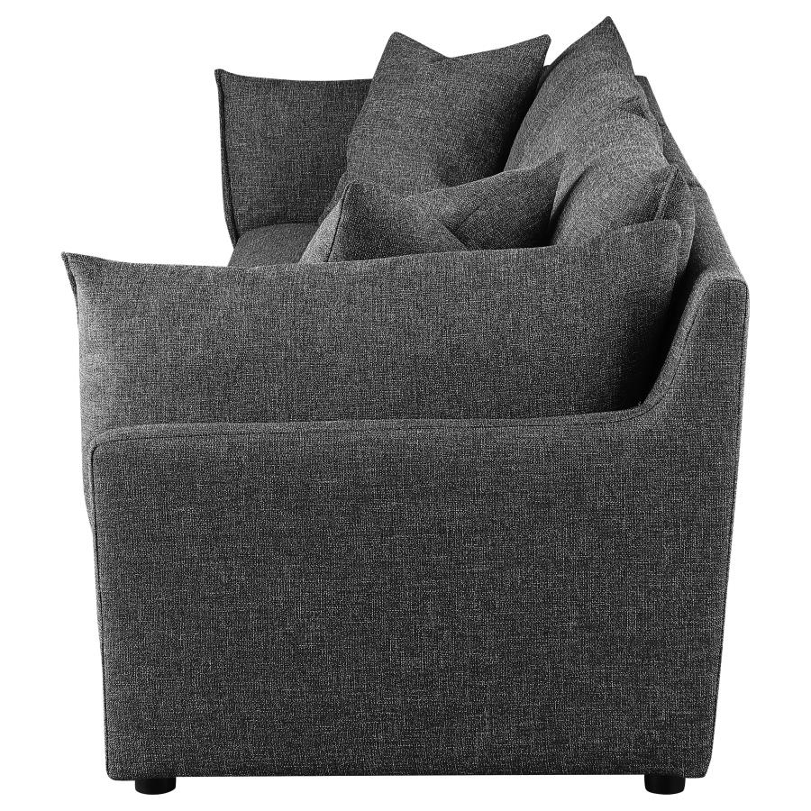 (image for) Sasha 3-Piece Upholstered Sofa Barely Black