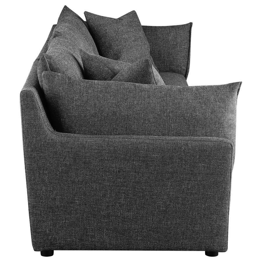 (image for) Sasha 3-Piece Upholstered Sofa Barely Black