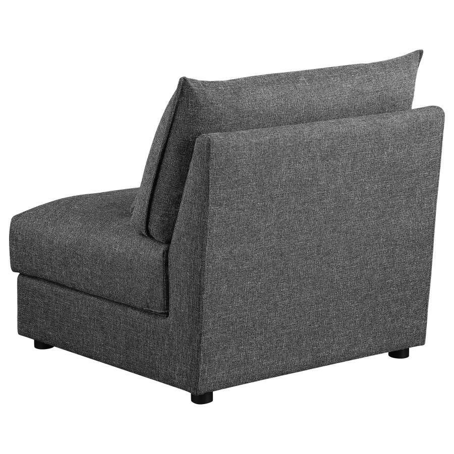 (image for) Sasha 3-Piece Upholstered Sofa Barely Black