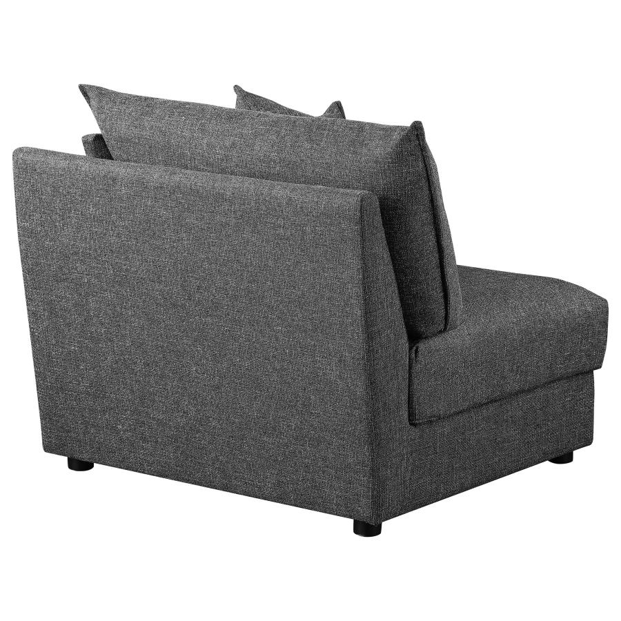 (image for) Sasha Upholstered RAF Chair Barely Black