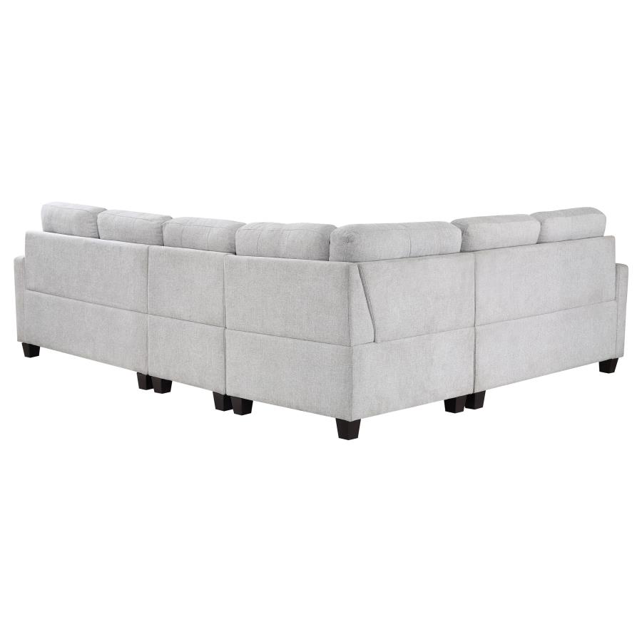 (image for) Georgina 4-piece Upholstered Modular Sectional Sofa Beige