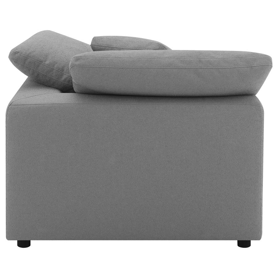 (image for) Raleigh Boucle Upholstered Corner Chair Grey