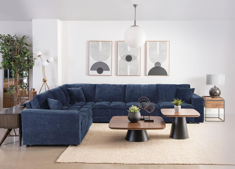 Modal Additional Images for Atlantic Corduroy Upholstered RAF Arm Chair Blue