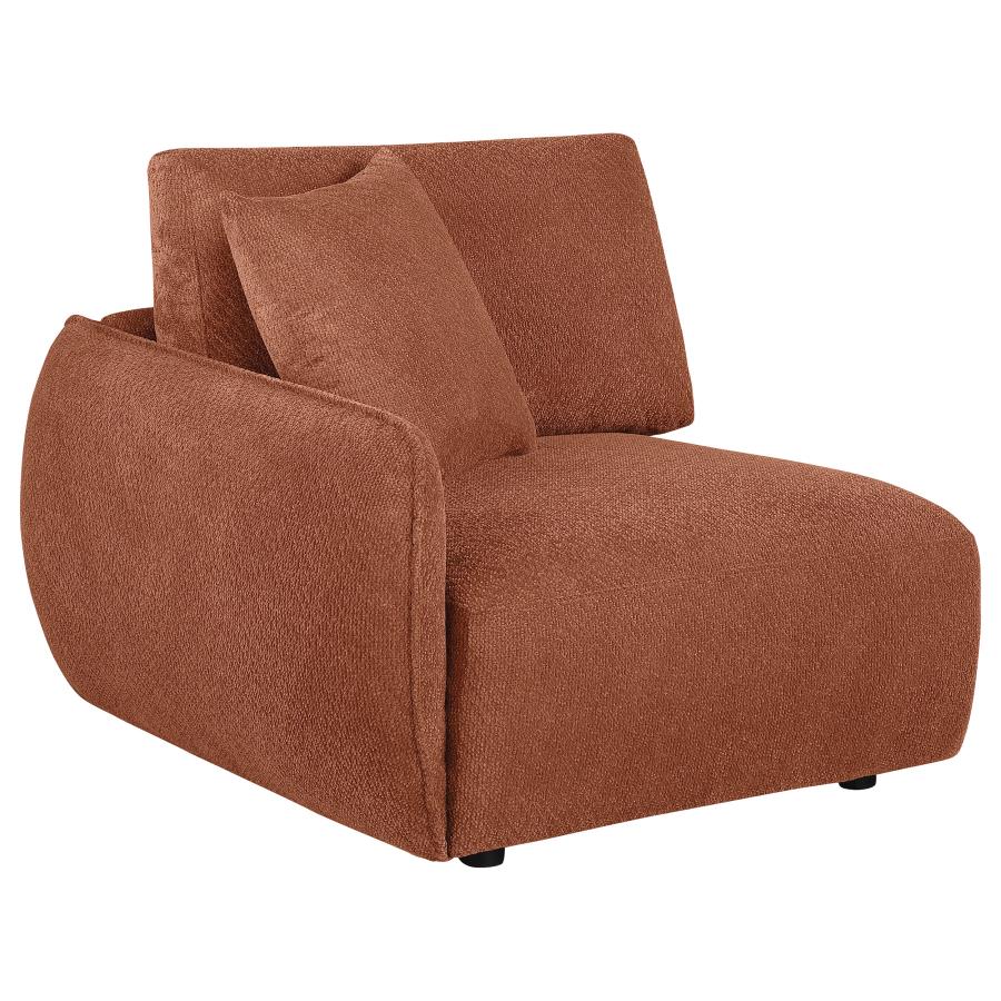 (image for) Elysia Chenille Upholstered Modular LAF Chair Coral