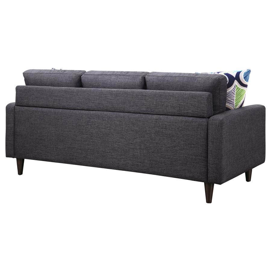 (image for) Watsonville Upholstered Track Arm Tufted Sofa Grey