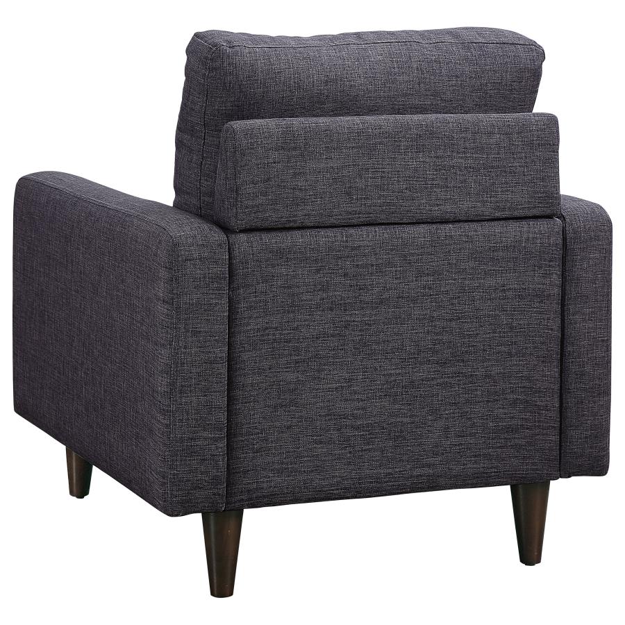 (image for) Watsonville Upholstered Track Arm Tufted Accent Chair Grey