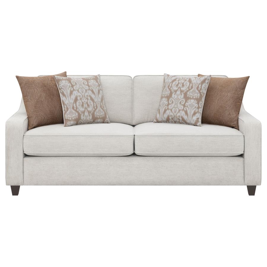 (image for) Christine Upholstered Sloped Arm Sofa Beige