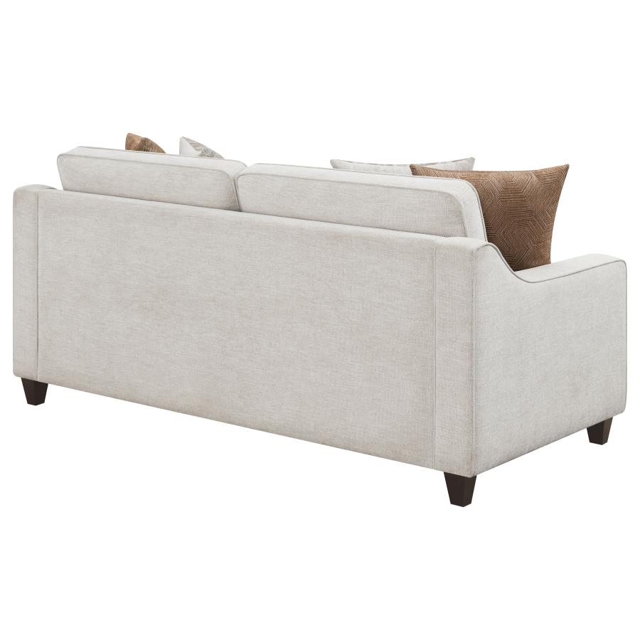 (image for) Christine Upholstered Sloped Arm Sofa Beige