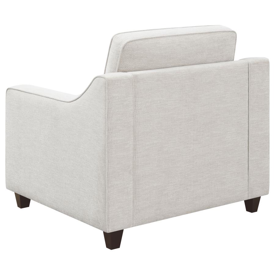 (image for) Christine Upholstered Sloped Arm Accent Chair Beige