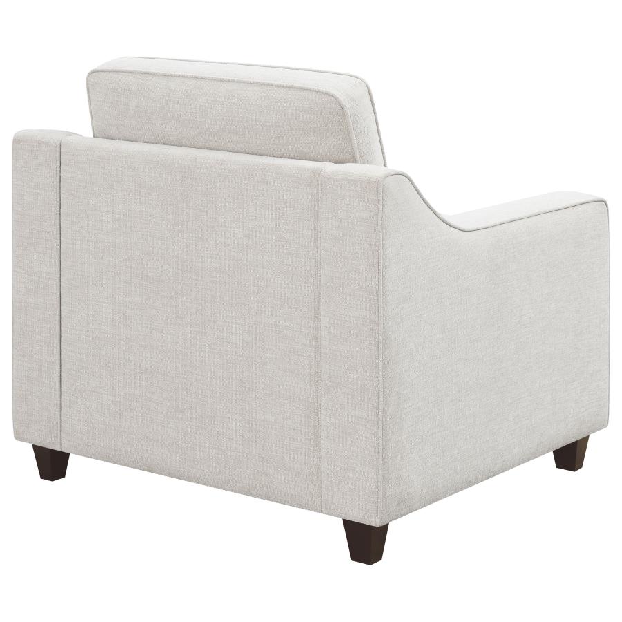 (image for) Christine Upholstered Sloped Arm Accent Chair Beige