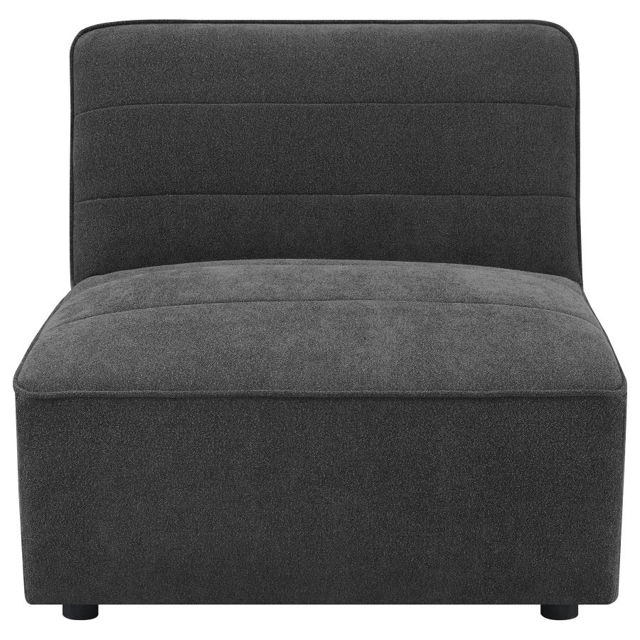 (image for) Sunny 6-piece Upholstered Modular Sectional Sofa Charcoal