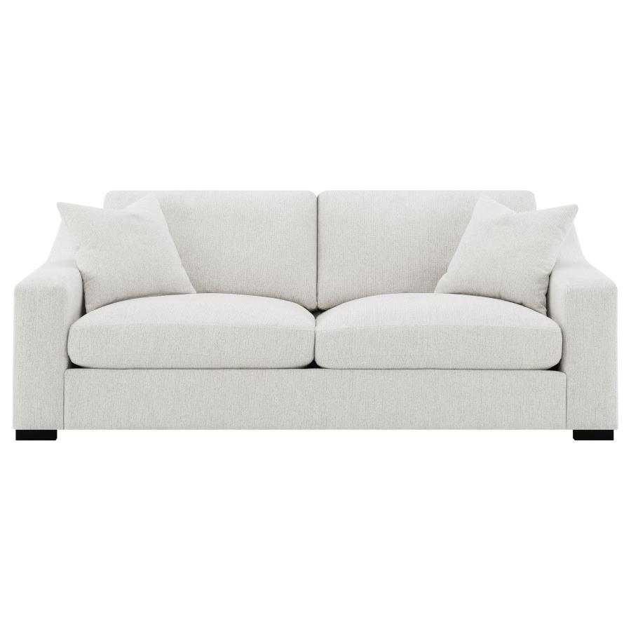 Ashlyn Fabric Upholstered Track Arm Sofa Sand