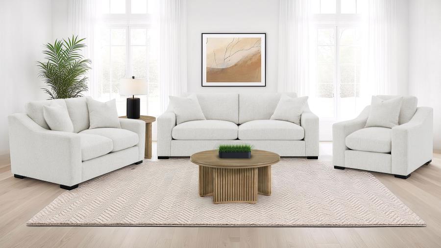 Modal Additional Images for Ashlyn Fabric Upholstered Track Arm Sofa Sand