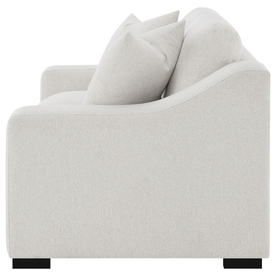 Ashlyn Fabric Upholstered Track Arm Loveseat Sand