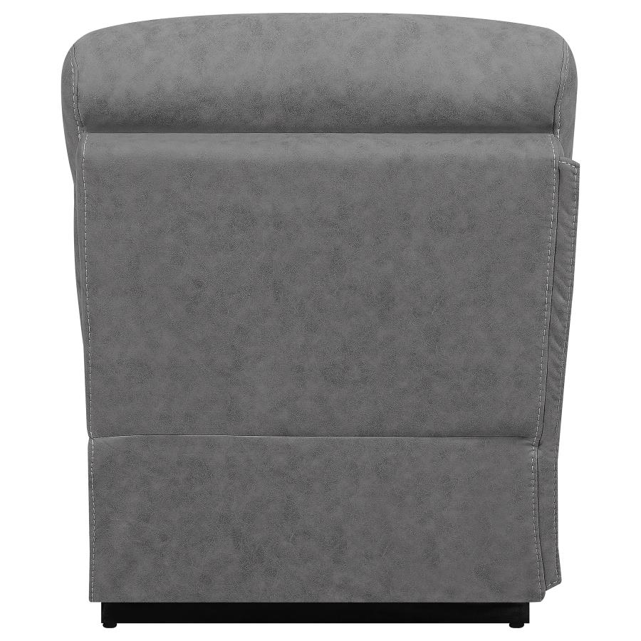 (image for) Higgins Upholstered Armless Chair Grey