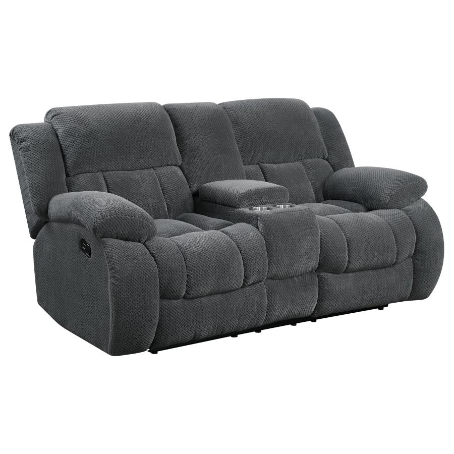 (image for) Weissman 2-piece Upholstered Reclining Sofa Set Grey