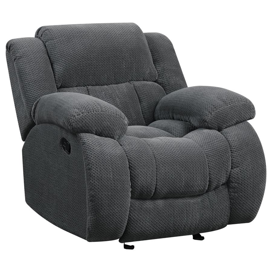 (image for) Weissman 3-piece Upholstered Reclining Sofa Set Grey