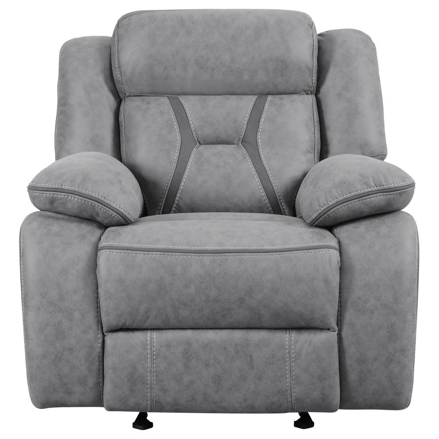 (image for) Higgins 3-piece Upholstered Motion Reclining Sofa Set Grey