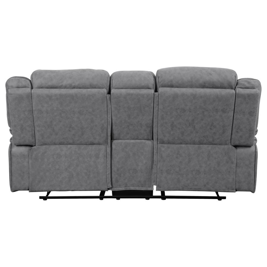 (image for) Higgins Upholstered Motion Reclining Loveseat Grey